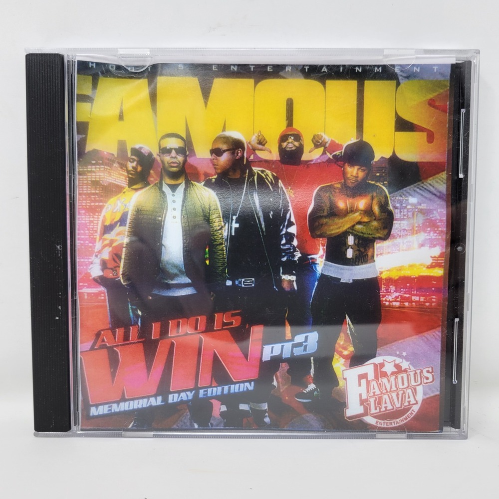 DJ Famous All I Do Is Win Pt 3 Memorial Day Edition CD Mixtape‎ Drake Lil Wayne